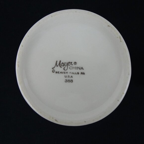 Vintage Mayer Coffee Tea Hot Water Pot Restaurant Individual Serving Green Band - Picture 8 of 9